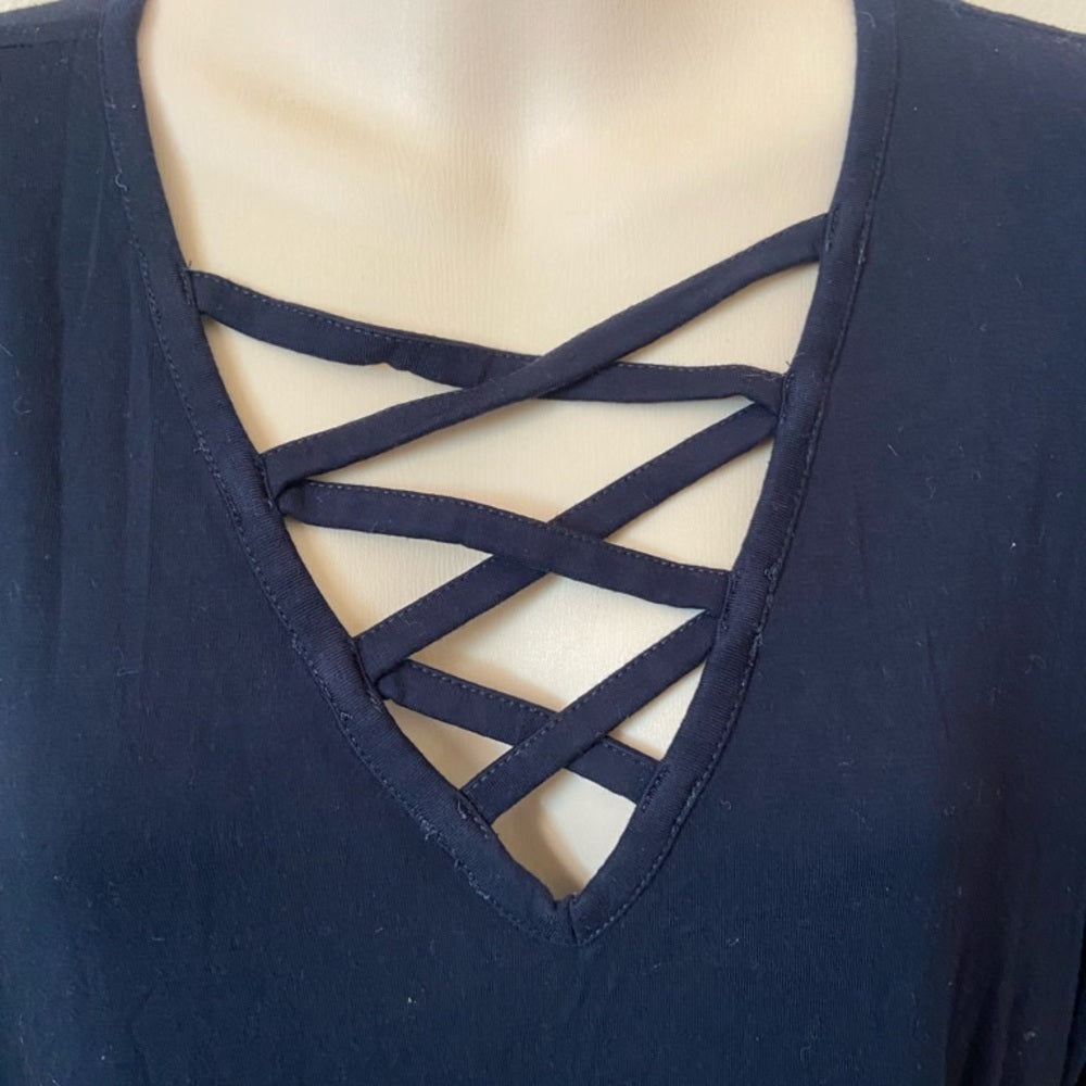 Philosophy Navy Blue Stretchy Dress. (S)