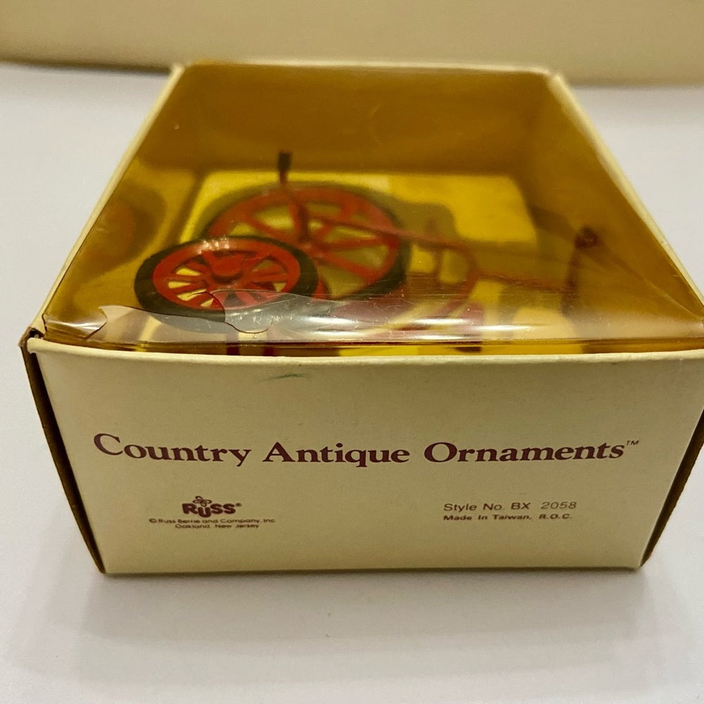Vintage, Rare, Country Antique Toy- Ornaments- Tricycle