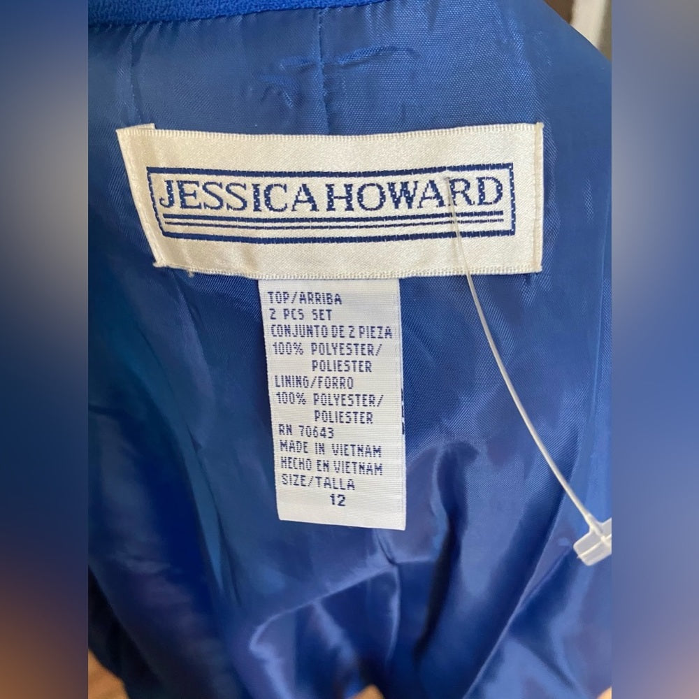 Beautiful, Jessica Howard Electric Blue Dress Suit Size 12
