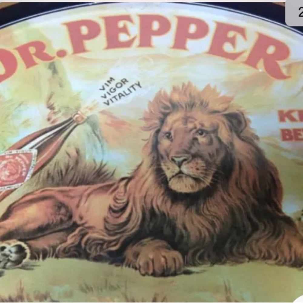 Vintage, Dr. Pepper, The King of Beverages Advertising Serving Tray