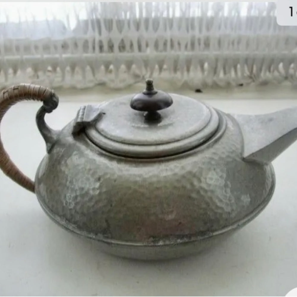Antique, Rare Craftsman Sheffield Pewter Teapot