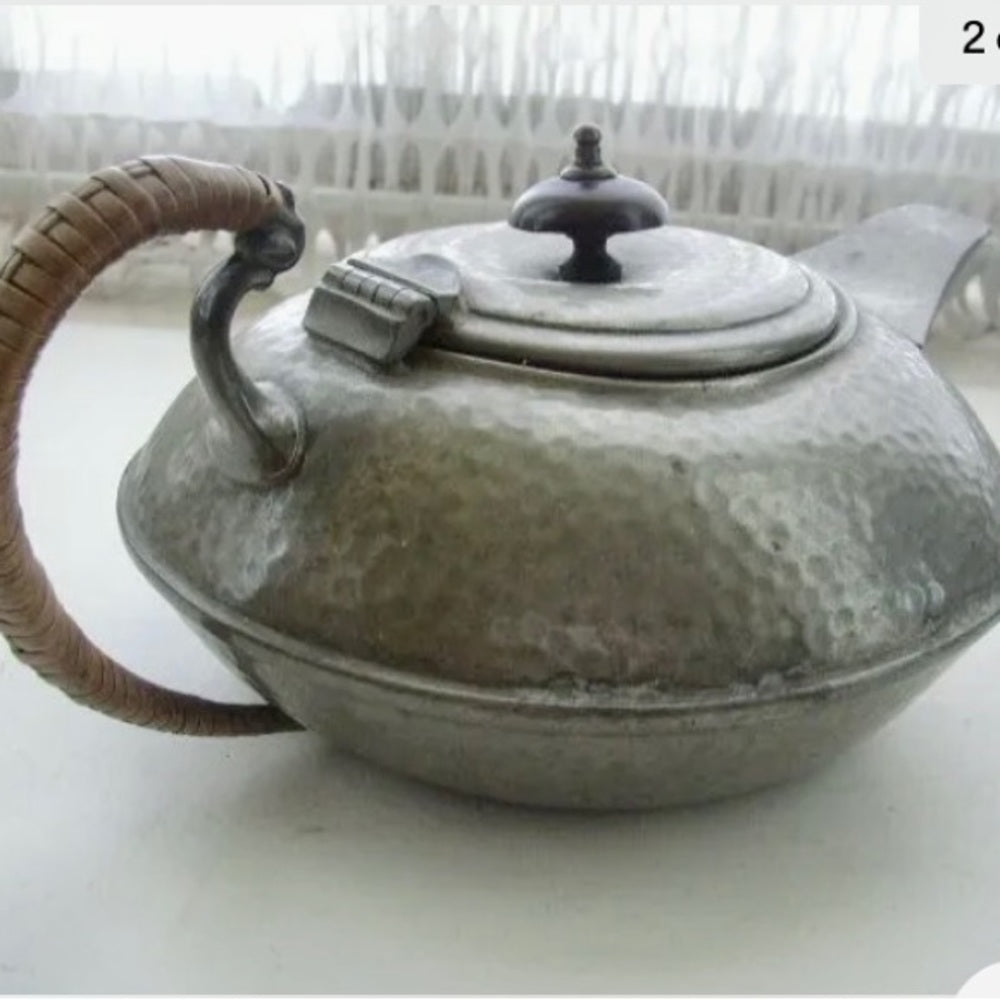 Antique, Rare Craftsman Sheffield Pewter Teapot