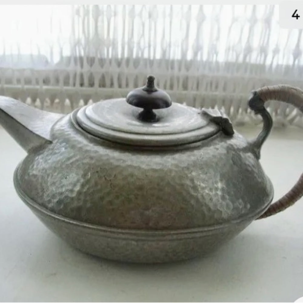 Antique, Rare Craftsman Sheffield Pewter Teapot