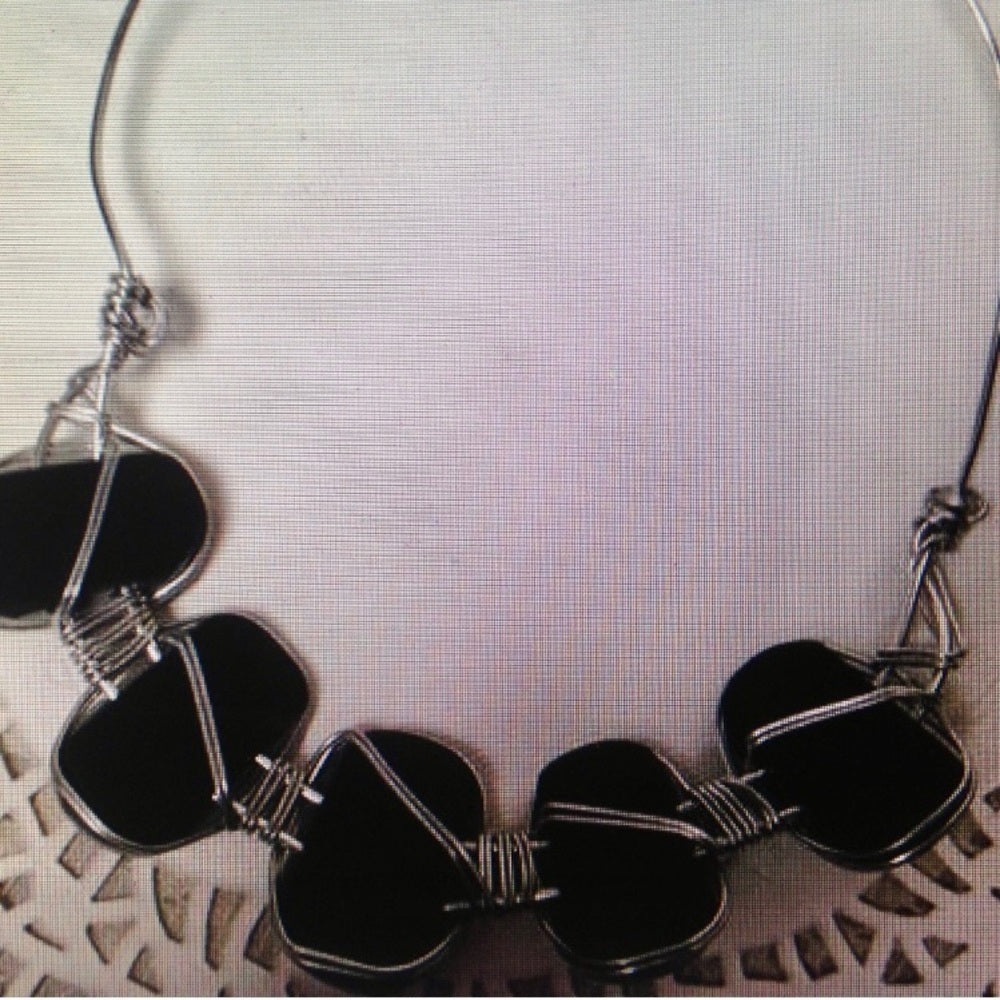 Beautiful, Chunky, Handcrafted, Wired Spotted Brown Shells 20in Necklace