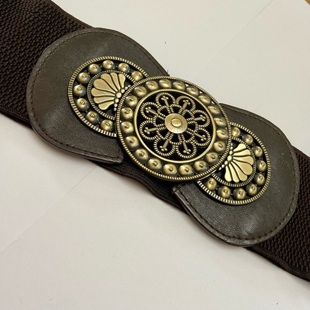 Vintage, Brown Stretchable Belt 38in x 1.5in