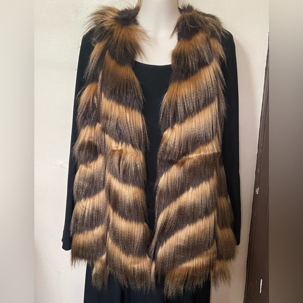 Romeo and Juliet Style Faux Fur Vest