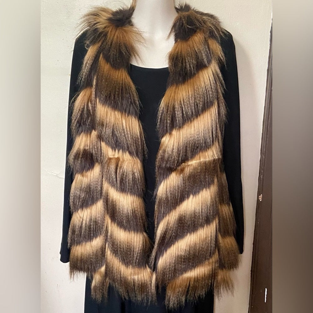 Romeo and Juliet Style Faux Fur Vest