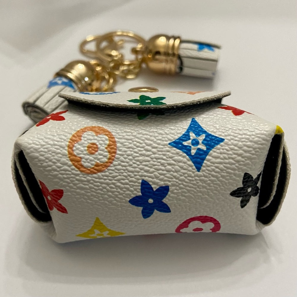 3-Way Multi-color, Coin Purse, Handbag Charm, Key Chain