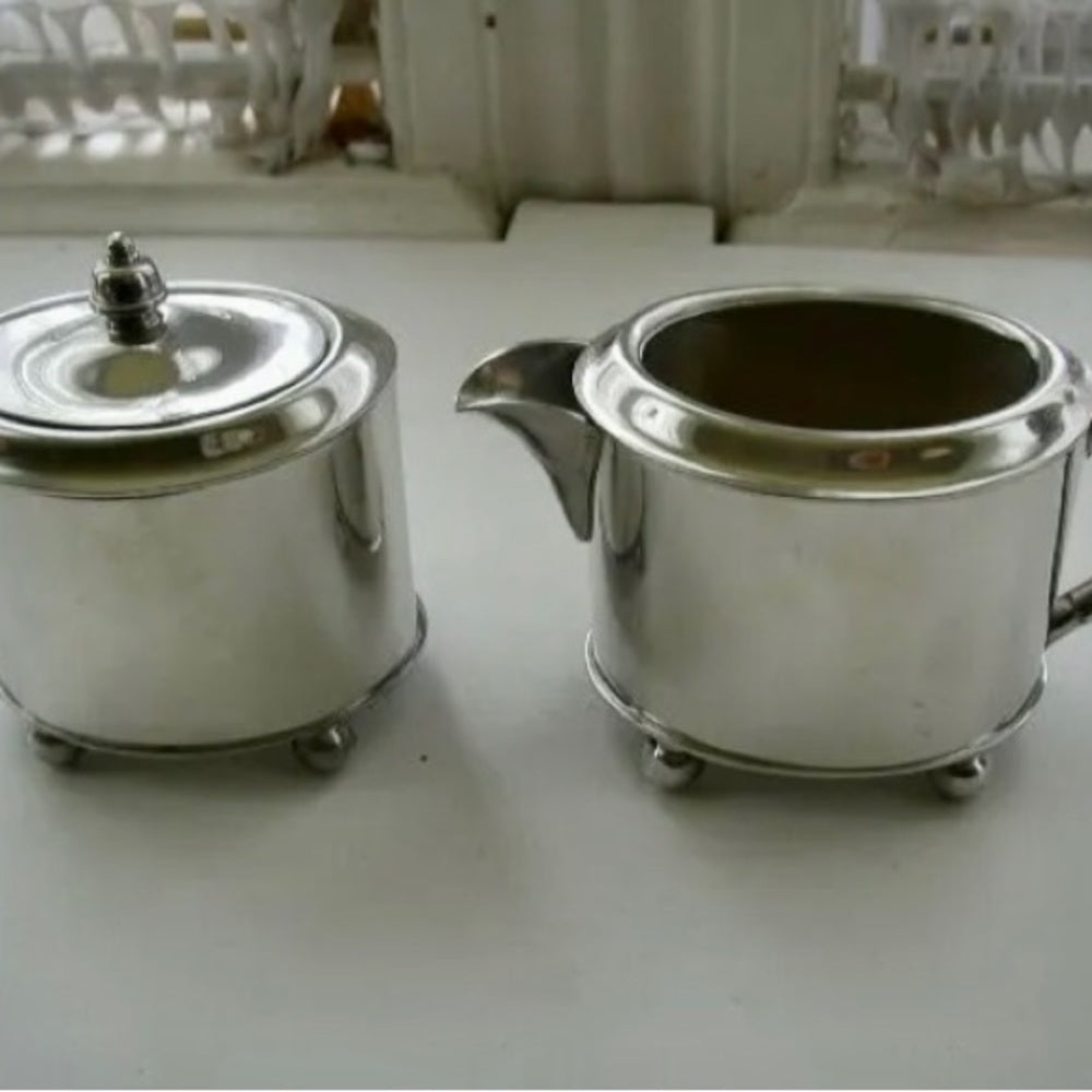Vintage, Steiff Pewter 5-pc Presentation Coffee or Tea Service
