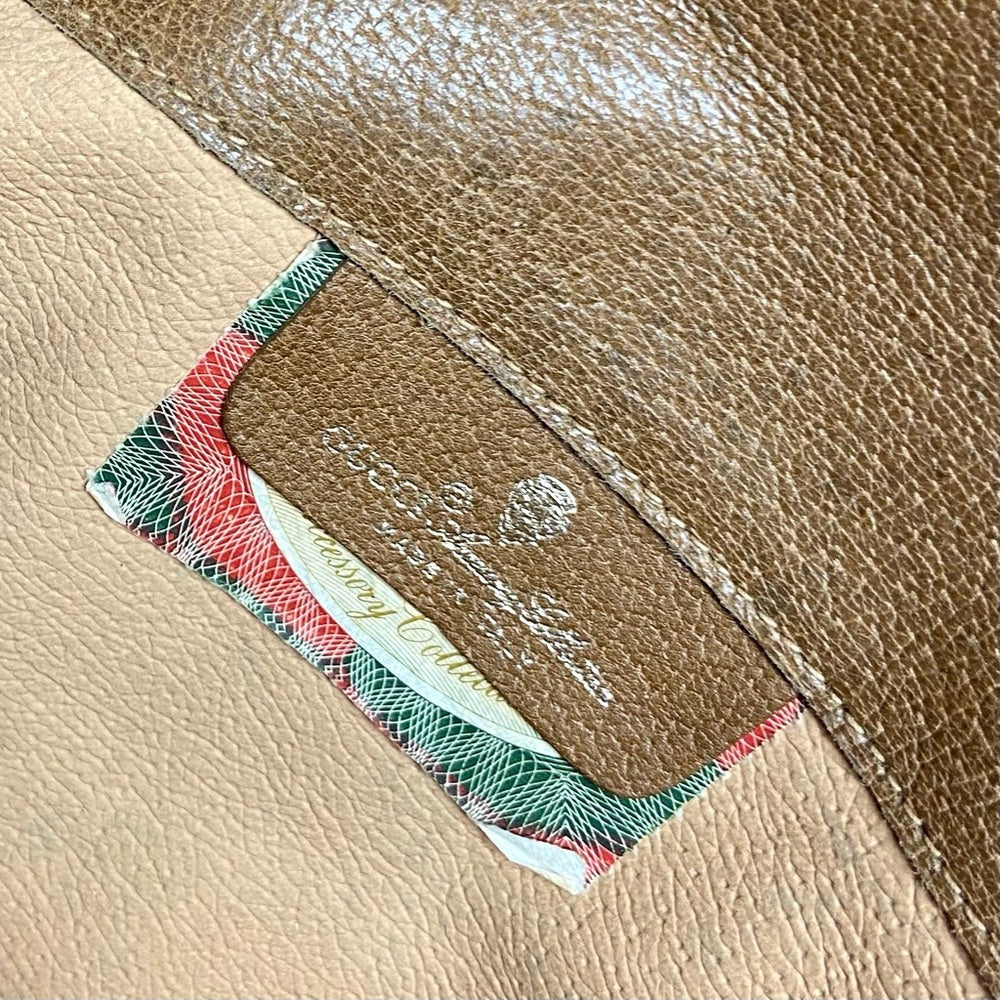 Vintage Gucci Gold Floral Evening Clutch Crossbody