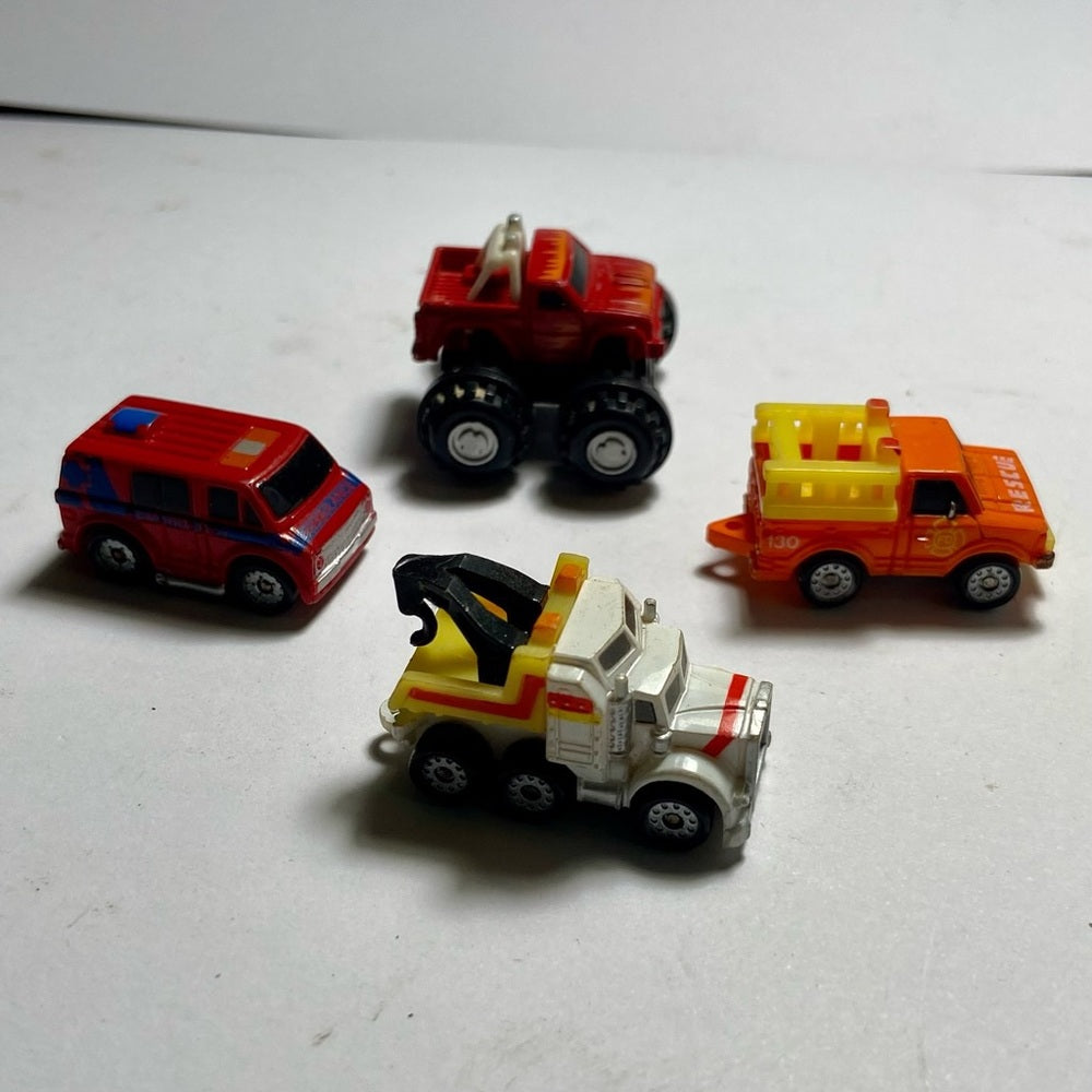 Vintage, Lot of 4 Miniature Cars 1.24-inch Cars