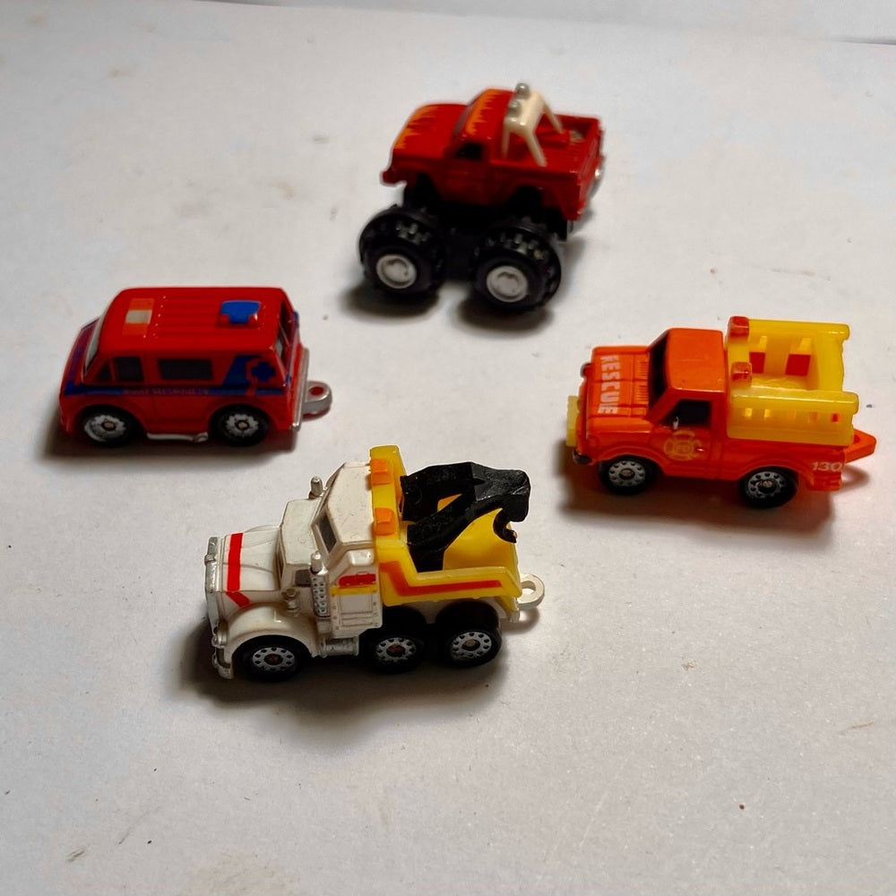 Vintage, Lot of 4 Miniature Cars 1.24-inch Cars