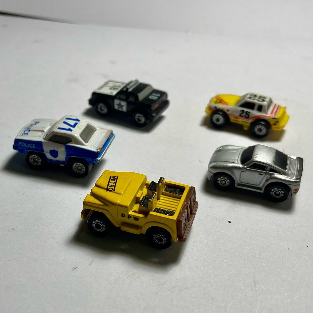 Vintage, Lot of 5 Miniature 1.25-inch Cars (B)
