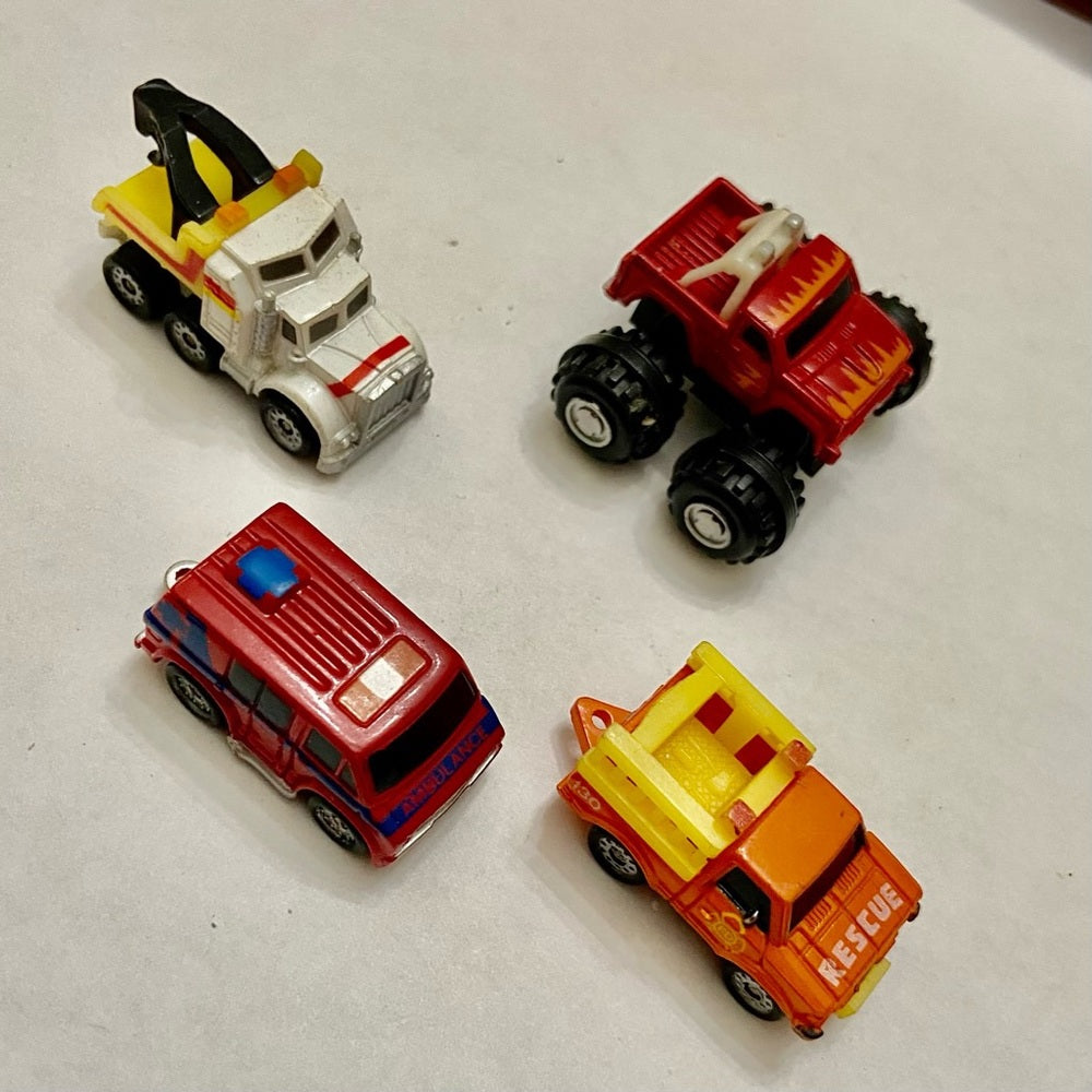 Vintage, Lot of 4 Miniature Cars 1.24-inch Cars