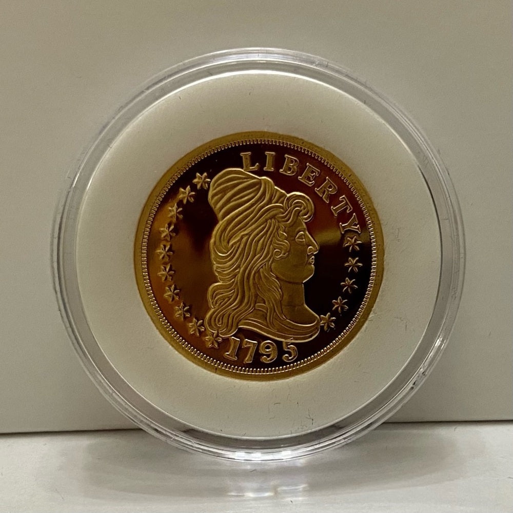 National Collectors Mint -1795 Tribute Proof Gold Plated Coin (R0823)