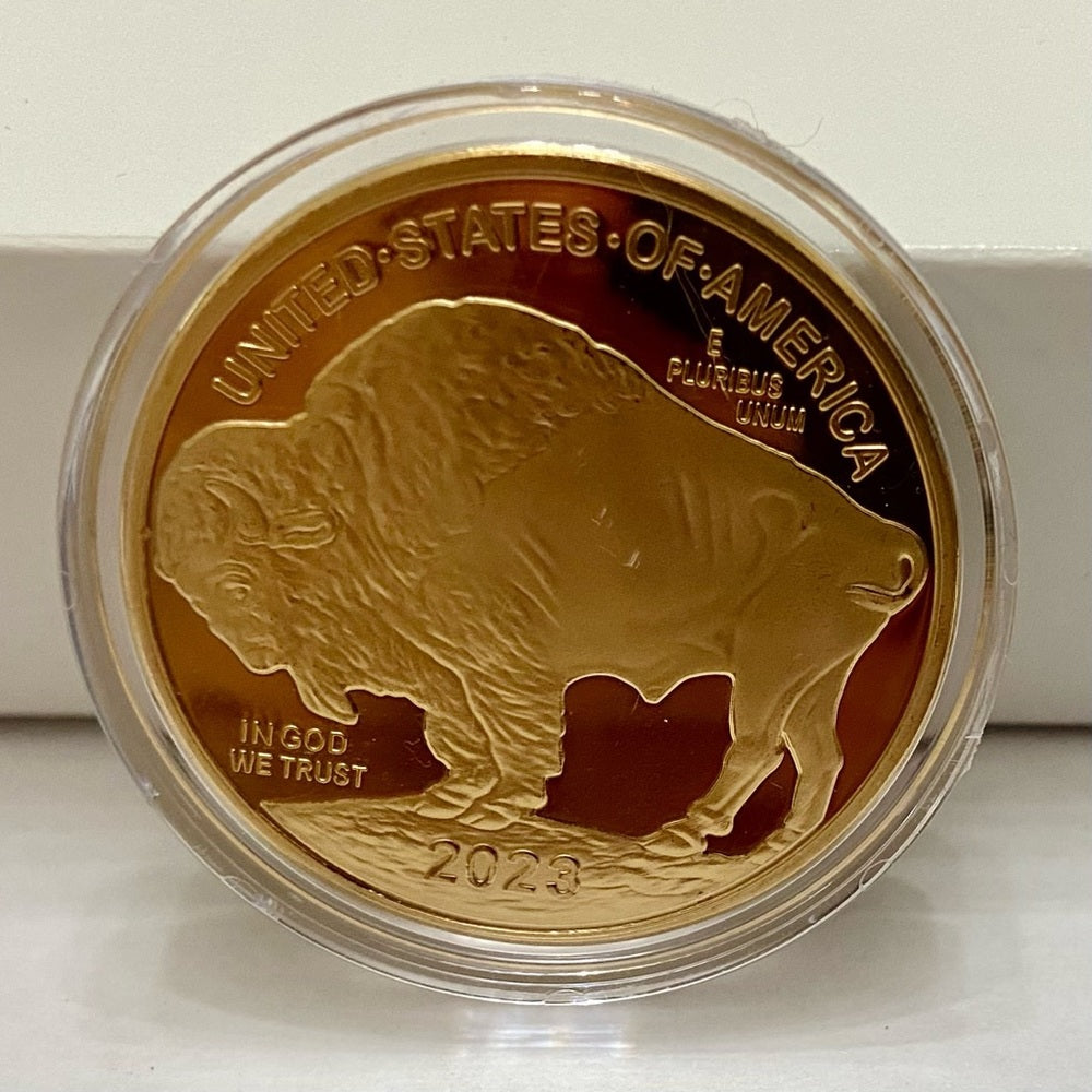 National Collectors Mint- 2023, $50.00 Tribute Proof Gold Plated Coin