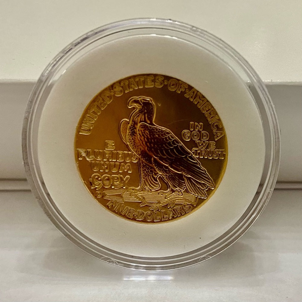 National Collectors Mint- 1911, $5.00 Tribute Proof Gold Plated Coin