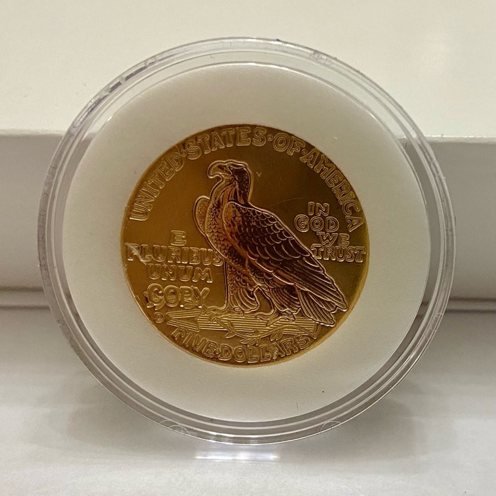 National Collectors Mint- 1911, $5.00 Tribute Proof Gold Plated Coin