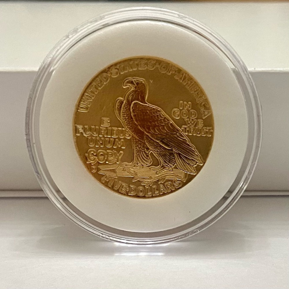 National Collectors Mint- 1911, $5.00 Tribute Proof Gold Plated Coin