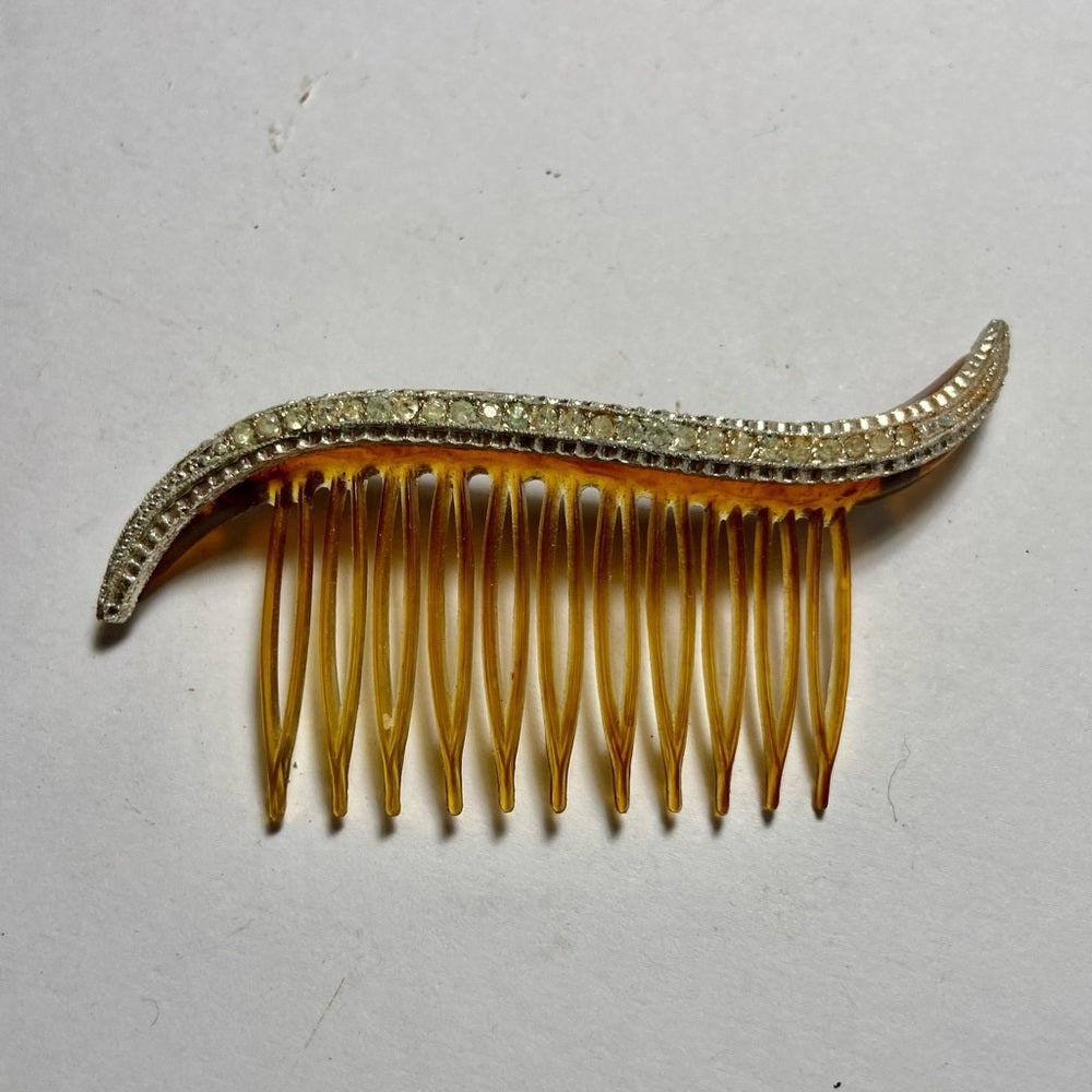 Vintage, Lot of 6 Brown, Celluloid, Tortoiseshell Backcombs or Haircombs