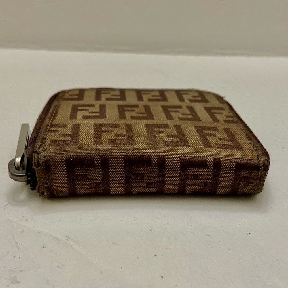 Rare, Fendi Brown Zucca Mono Coin Purse-Key Case