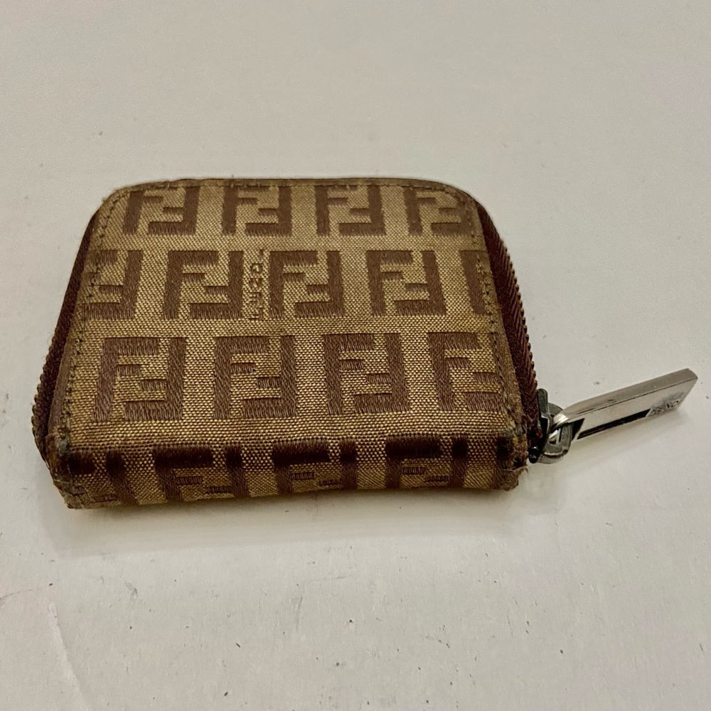 Rare, Fendi Brown Zucca Mono Coin Purse-Key Case