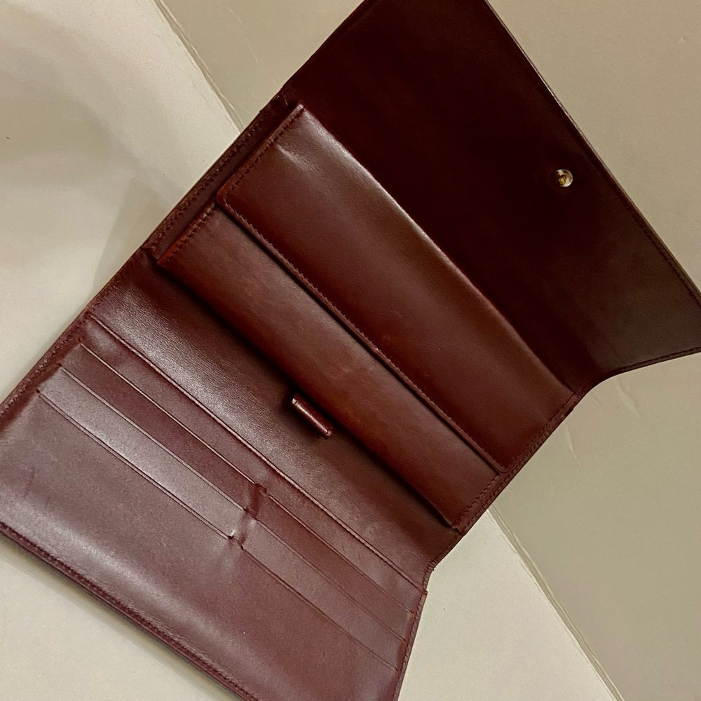 Authentic, Louis Vuitton Brown Vernis Mono long Wallet