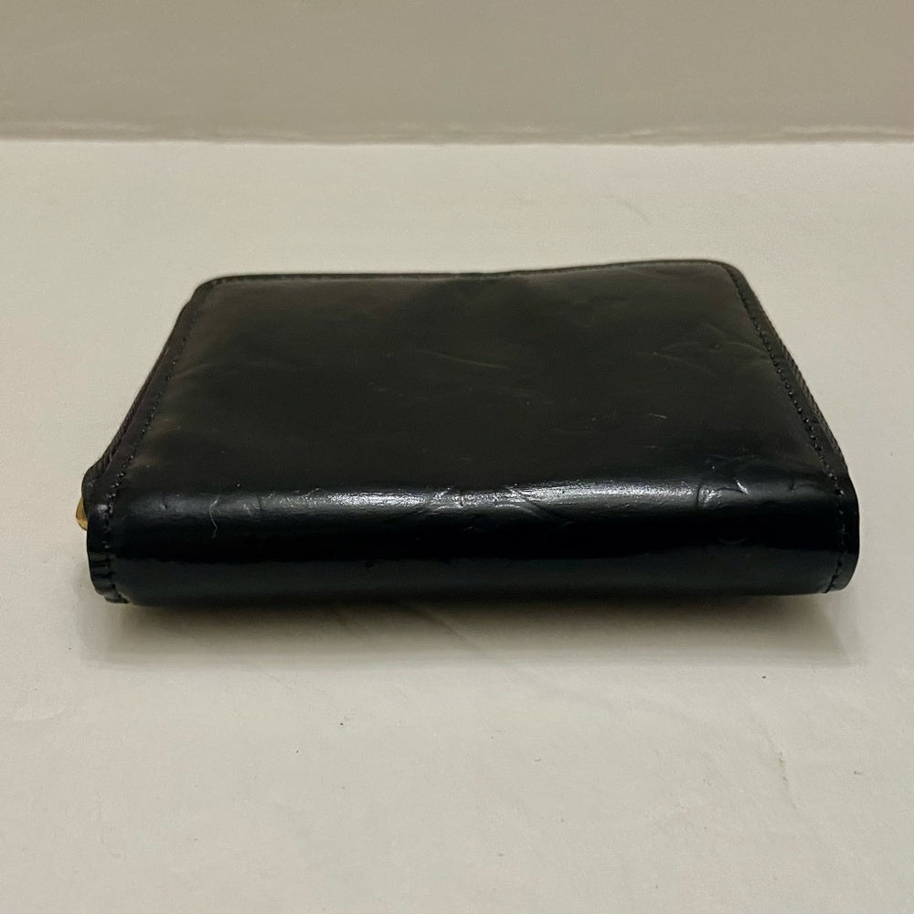 Authentic, Rare, Louis Vuitton Black Vernis Leather Mono Zippy Coin Wallet