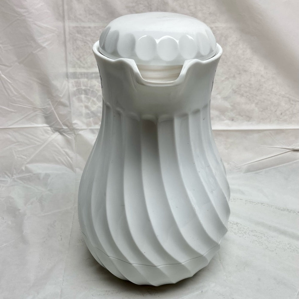 Vintage,Hormel, Connoiserve Swirled Hot-Cold Jug- Teapot 10in H x 8.5in W