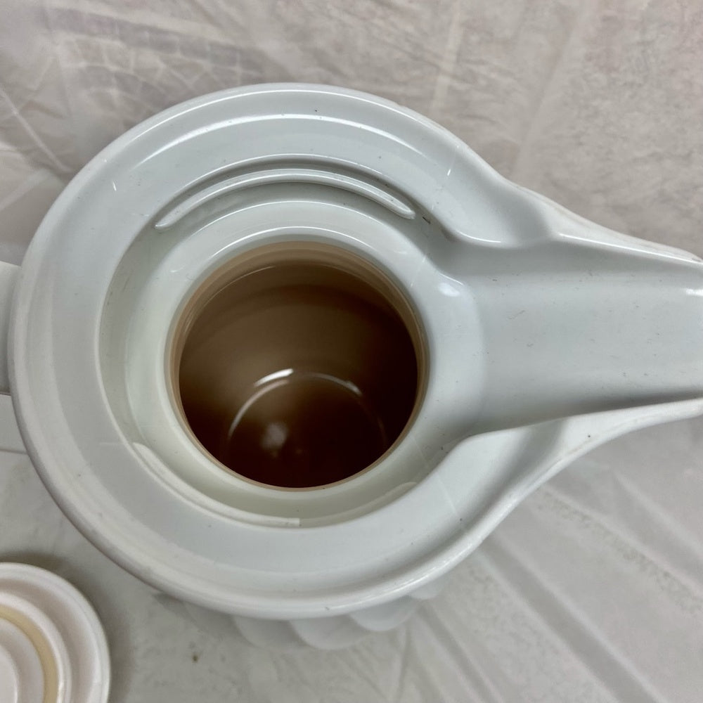 Vintage,Hormel, Connoiserve Swirled Hot-Cold Jug- Teapot 10in H x 8.5in W