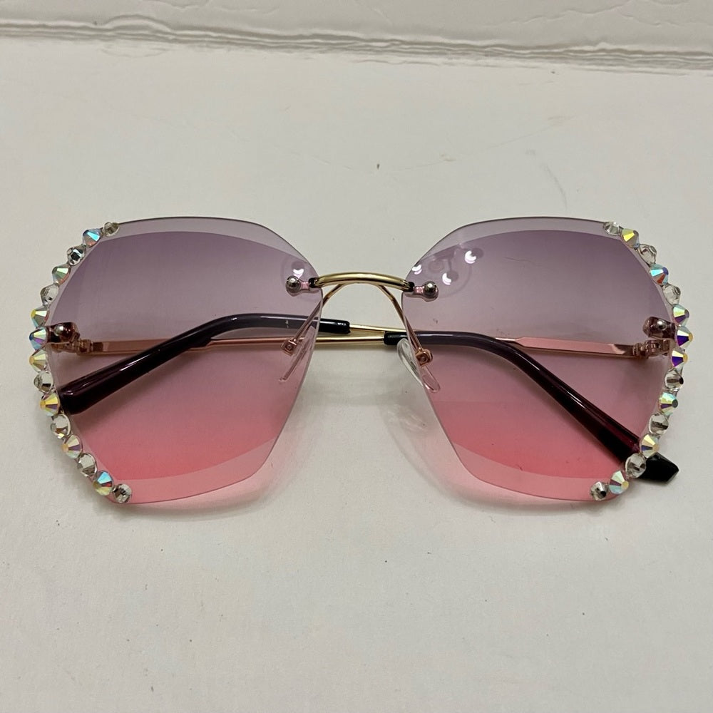 Lot of 2 Vintage Sun Glasses-with Rhinestones (A)