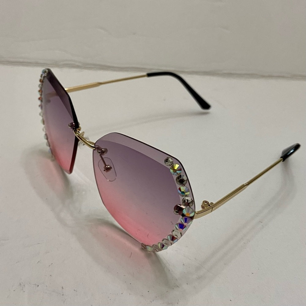 Lot of 2 Vintage Sun Glasses-with Rhinestones (A)