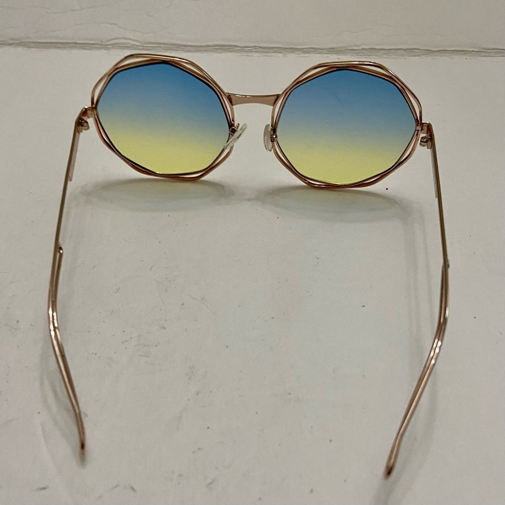 Lot of 2 Vintage Sun Glasses-Brown and Blue Lenses