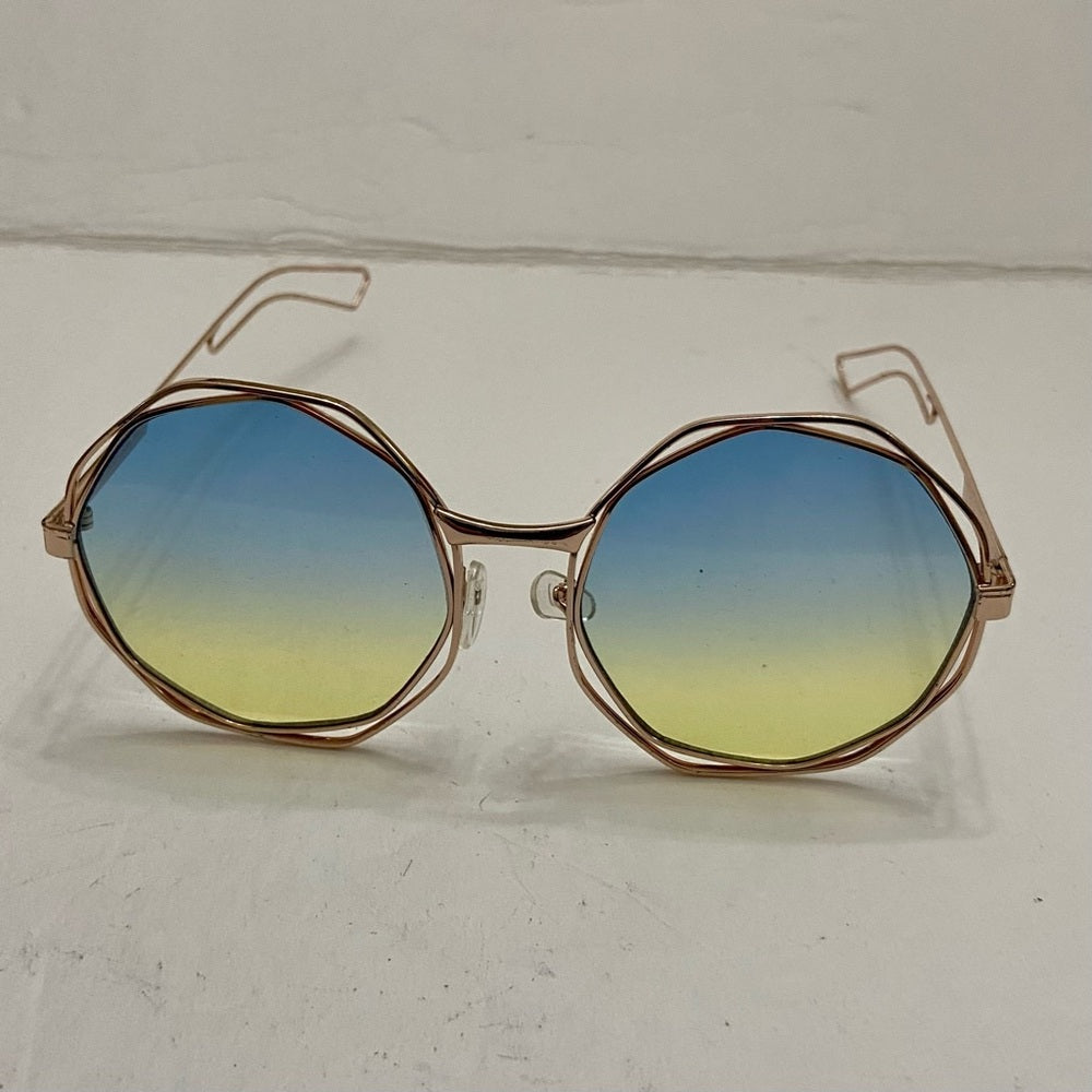 Lot of 2 Vintage Sun Glasses-Brown and Blue Lenses
