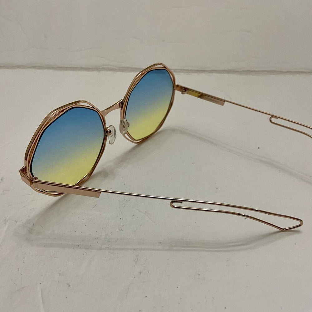 Lot of 2 Vintage Sun Glasses-Brown and Blue Lenses