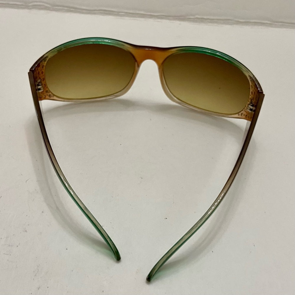 Lot of 2 Vintage Sun Glasses-Smoky Gray and Brownish- Green with Rhinestones
