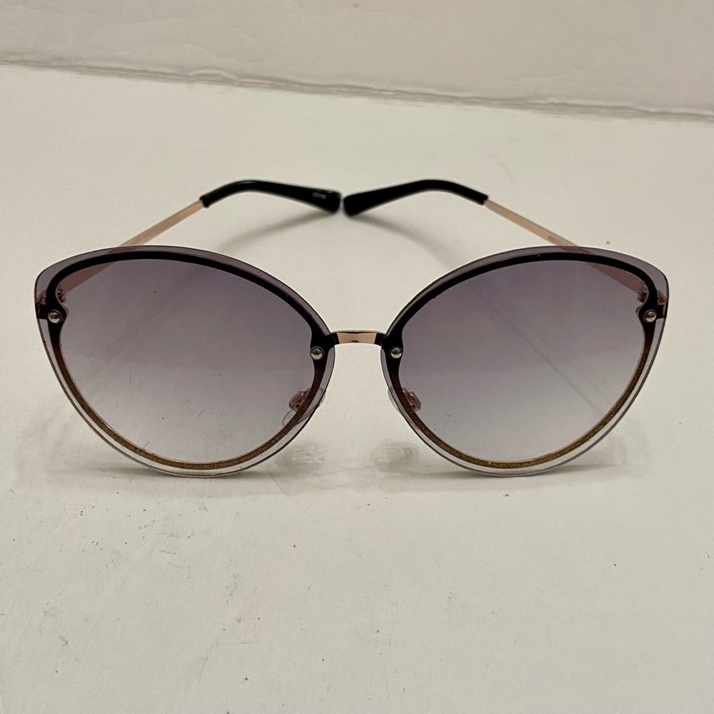 Lot of 2 Vintage Sun Glasses-Smoky Gray and Brownish- Green with Rhinestones