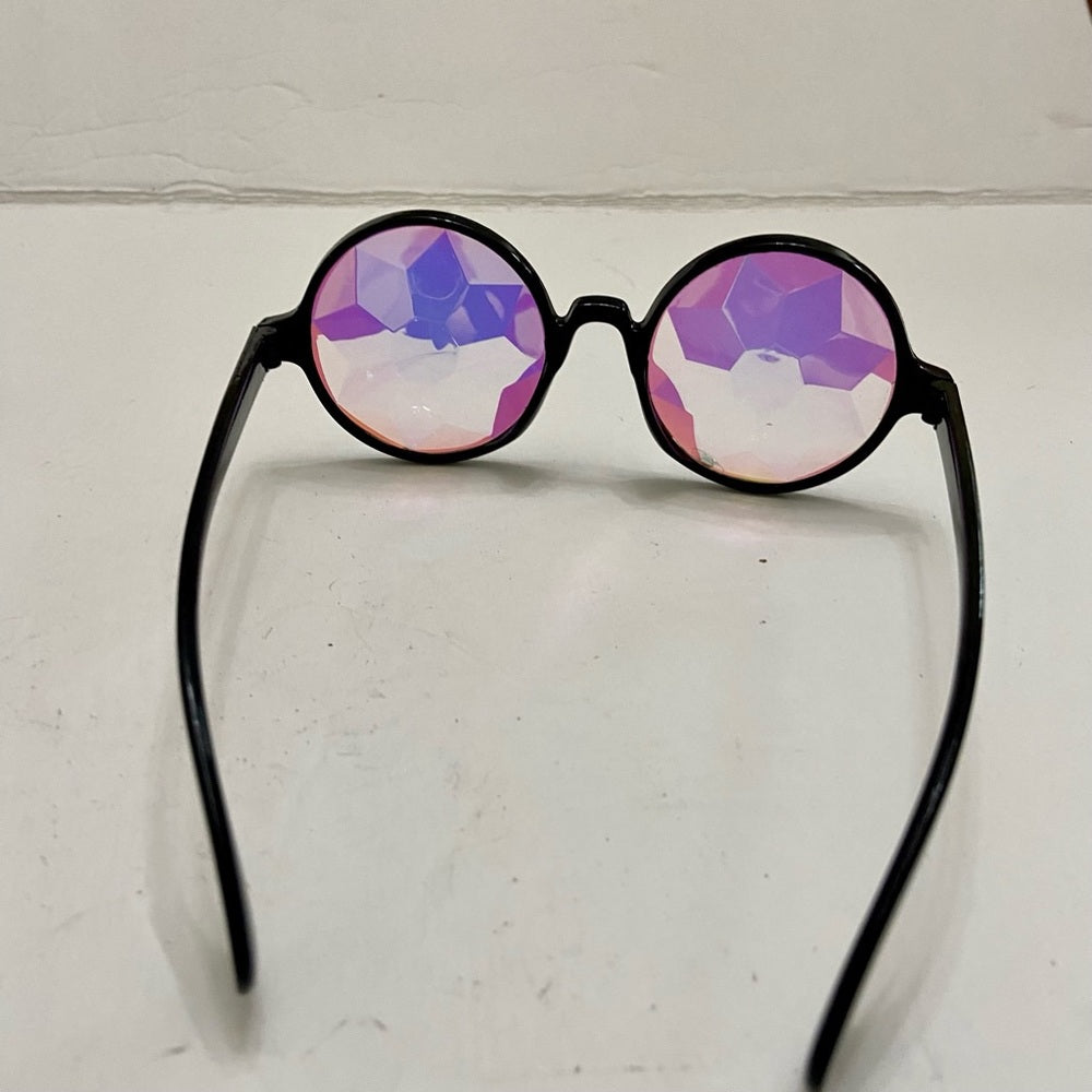 Lot of 2 Vintage Sun Glasses-Iridescent and Black Squarish Sunglasses