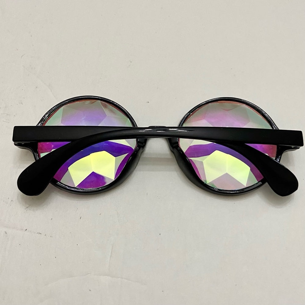 Lot of 2 Vintage Sunglasses- Iridescent Round and Squarish Mirrored Pink