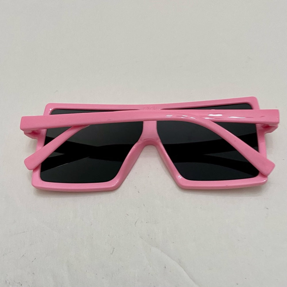 Lot of 2 Vintage Sunglasses- Iridescent Round and Squarish Mirrored Pink