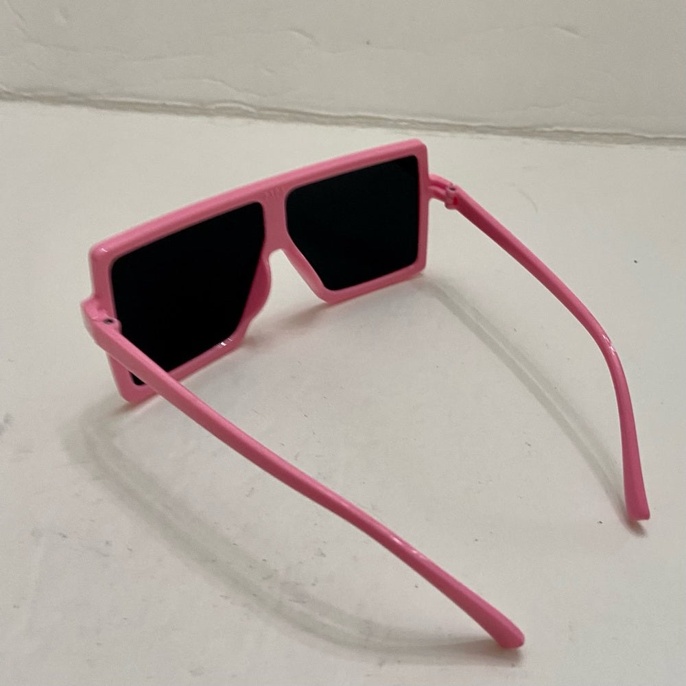 Lot of 2 Vintage Sunglasses- Iridescent Round and Squarish Mirrored Pink