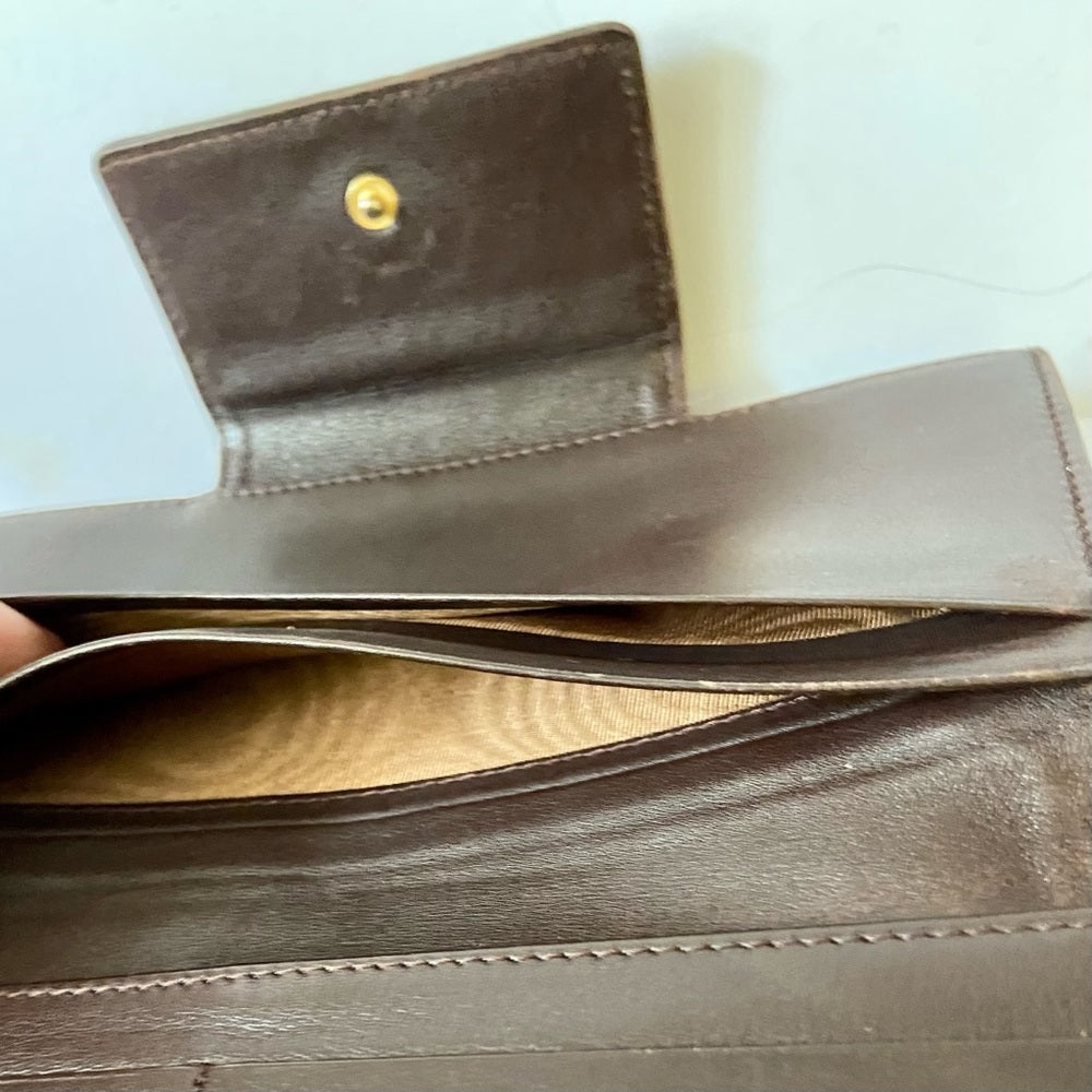 Bulgari Tan Mono Coated Canvas with Brown leather Trim