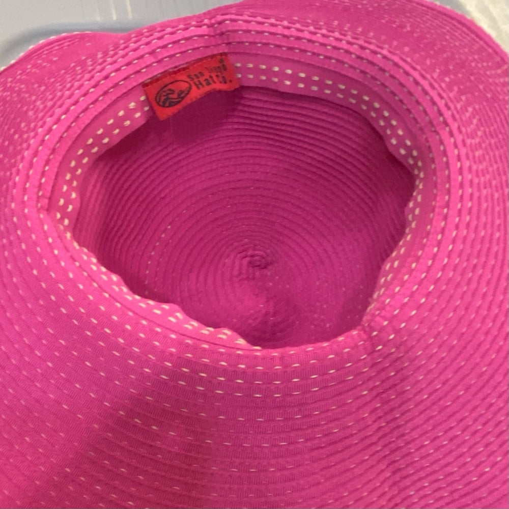 Elegant, San Diego Hat Co.-Fuchsia Pink Wide Rim Hat Size 6-8