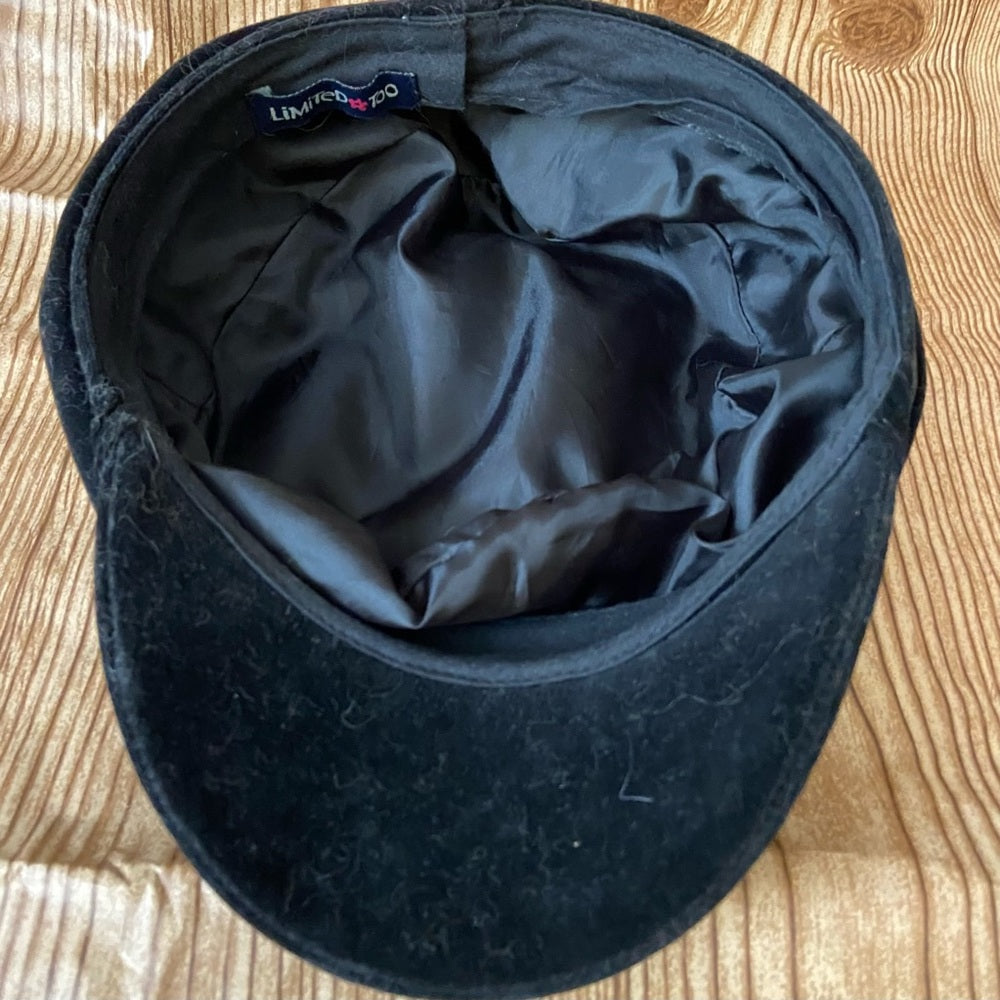 Beautiful, Limited Too Black Velvet Hat- Cap