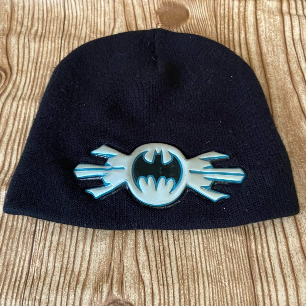 Stunning Warner Bros Batman Black Silver Beanie Hat