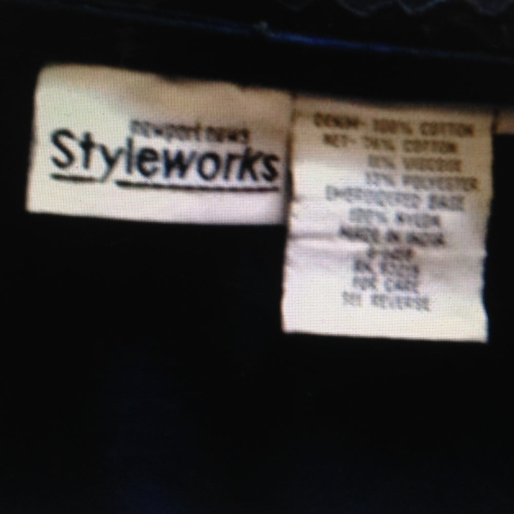 Newport News, Styleworks, Size 8, Laced Denim Top