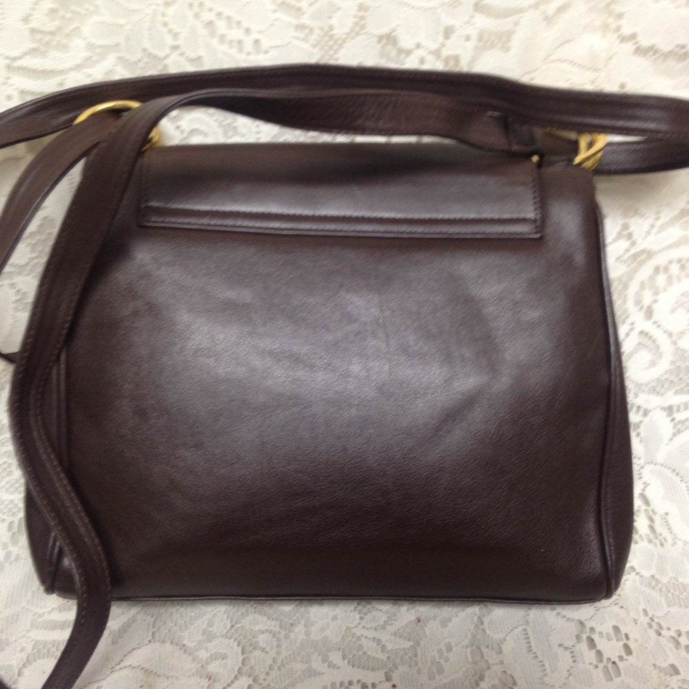 Paloma Picasso- Tiffany’s Designer, Italy Brown Leather Handbag-Shoulder Bag