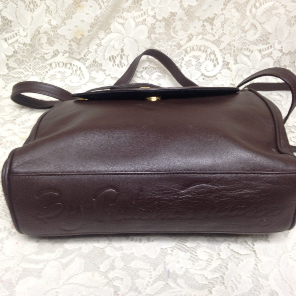 Paloma Picasso- Tiffany’s Designer, Italy Brown Leather Handbag-Shoulder Bag