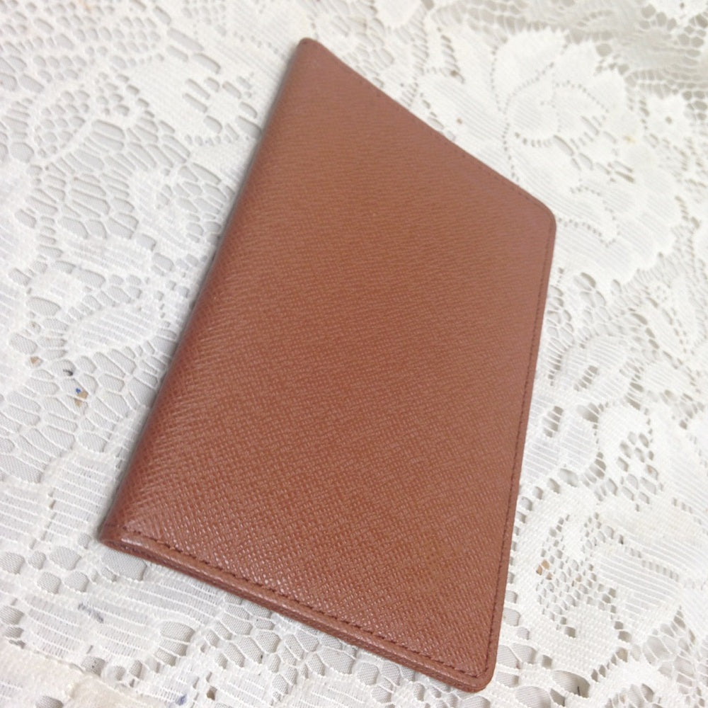 L. Vuitton Brown Taiga Leather ID-Credit Card Case