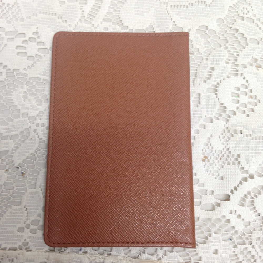 L. Vuitton Brown Taiga Leather ID-Credit Card Case